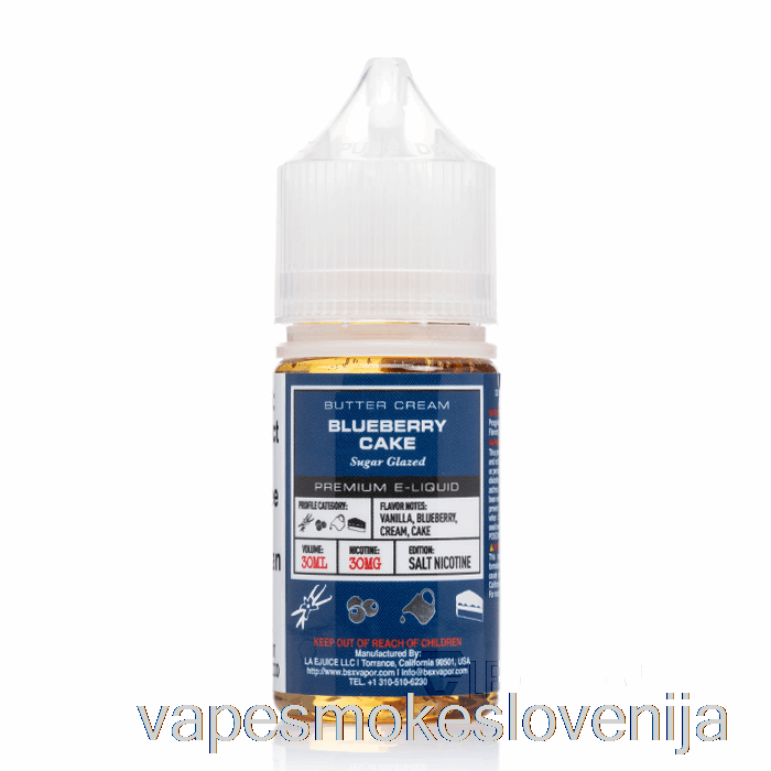 Vape Za Enkratno Uporabo Borovničev Kolač - Serija Soli Bsx - 30ml 50mg